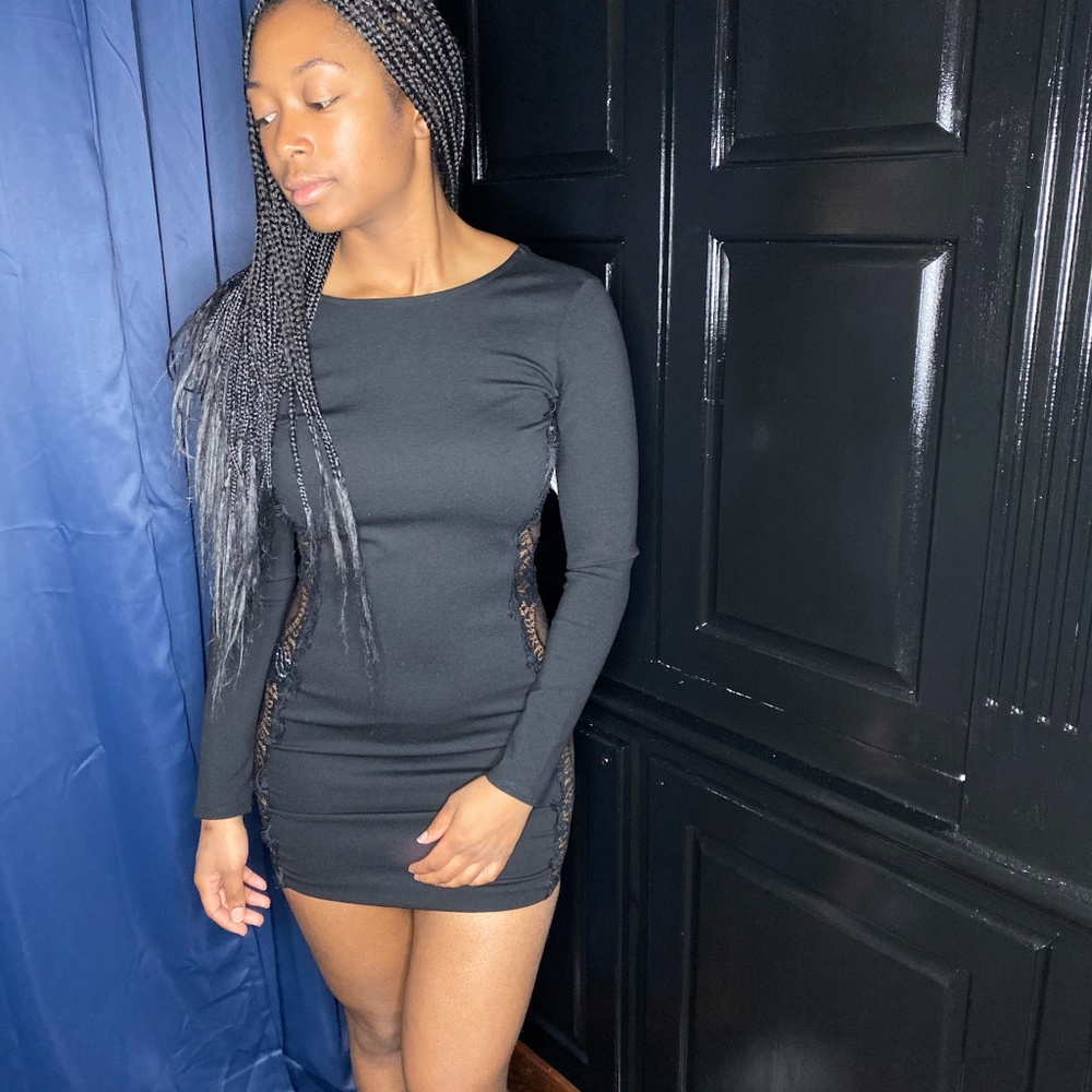 Long Sleeve Black Dress